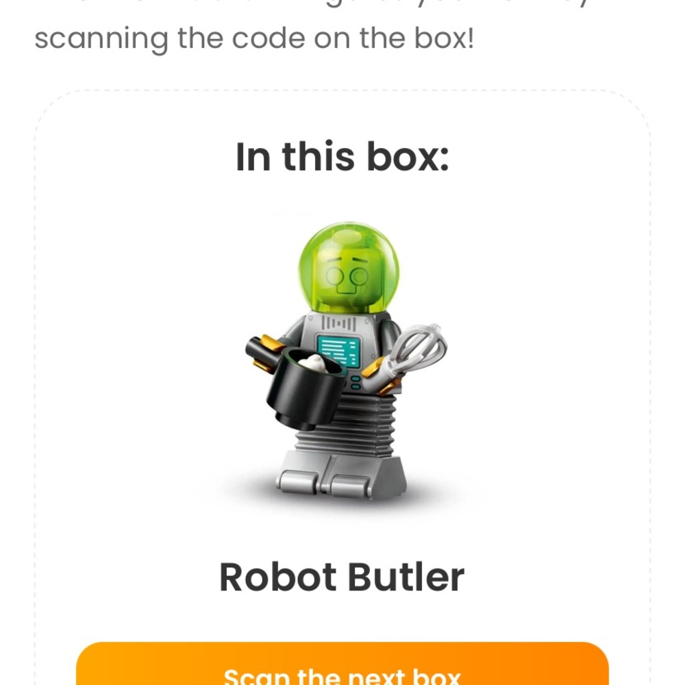 🌟2 for $14 🌟NWT LEGO Minifigures Series 26 Robot Butler